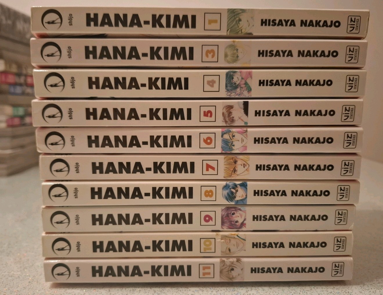 Hana-Kimi Manga Set 1,3-11 (10 volumes) Hisaya Nakajo Viz Media English Shojo