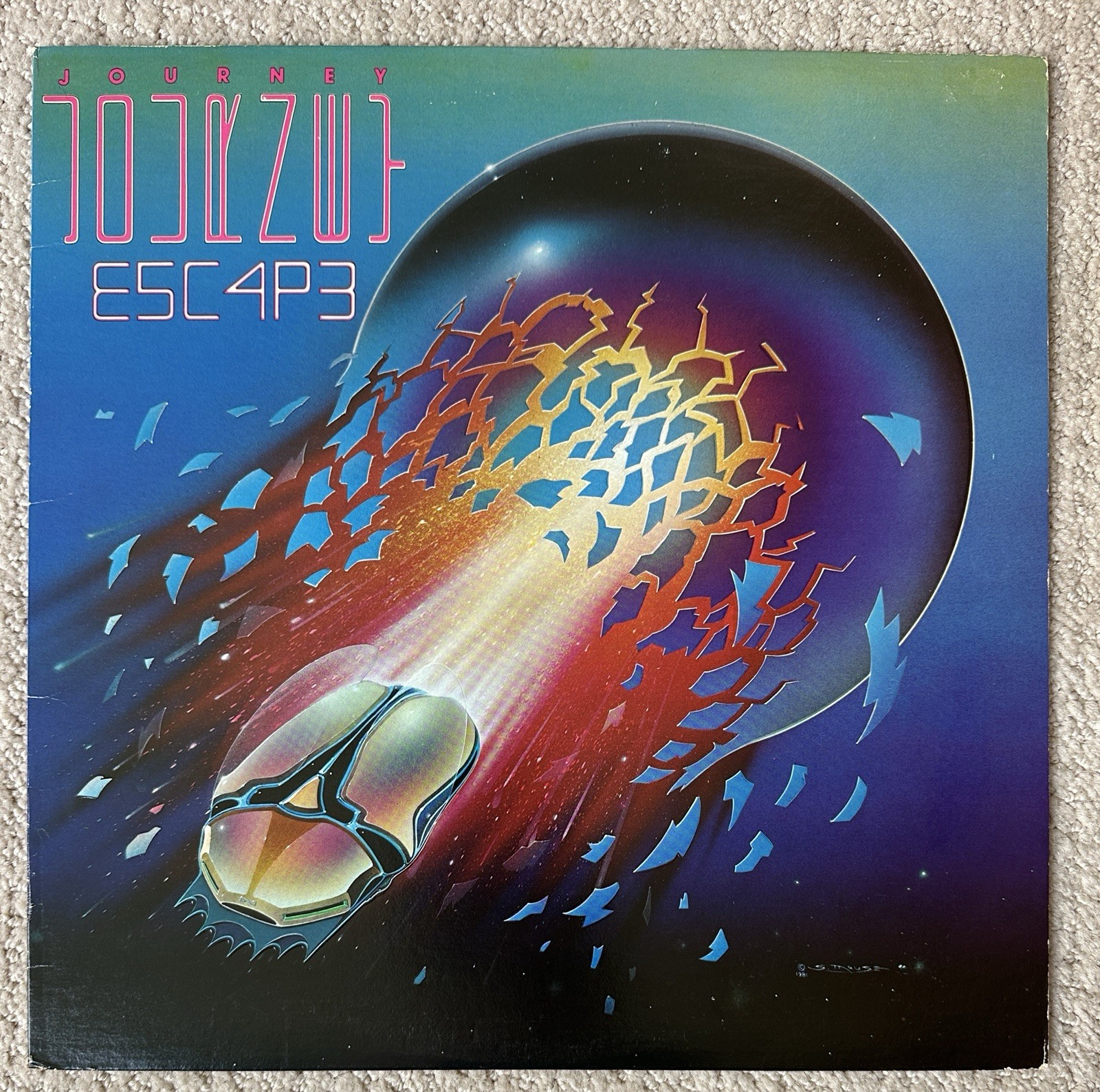 Journey Escape Vinyl LP 1981 Columbia 1st PRESS BL 37408 W/Original Inner EX/EX