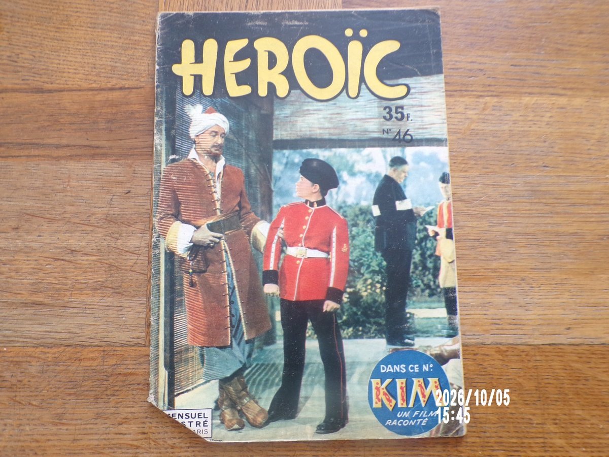 HEROIC n° 46 DU 20/02/1952 AVEC KINOWA + LE FILM KIM  + POPEYE