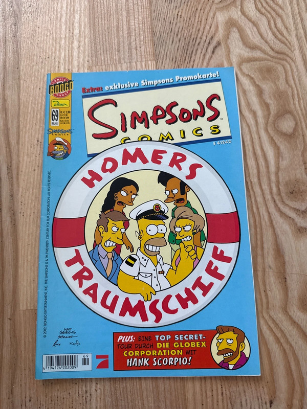 Simpsons Comic Zeitschrift Bongo