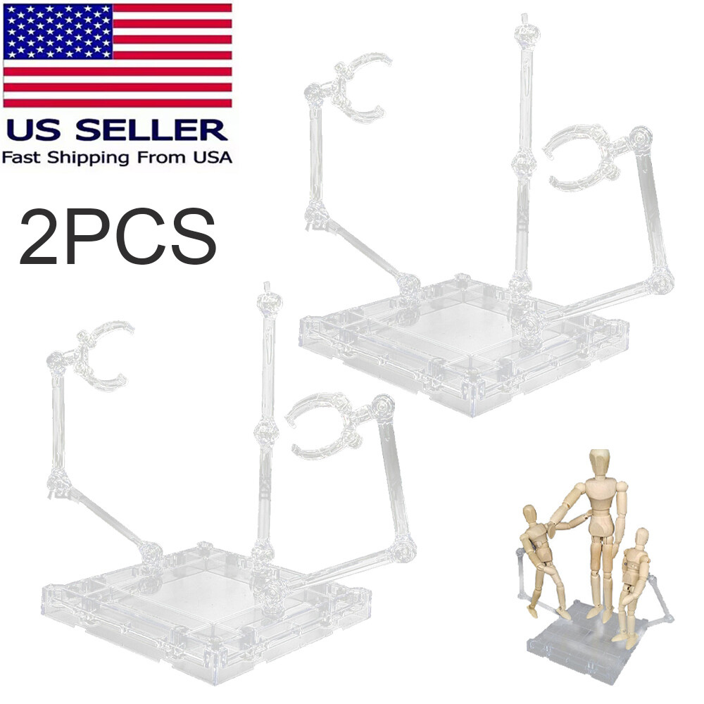 Action Figure Stand Assemblaggio Action Figure Espositore Base Bambola Modello 2pz