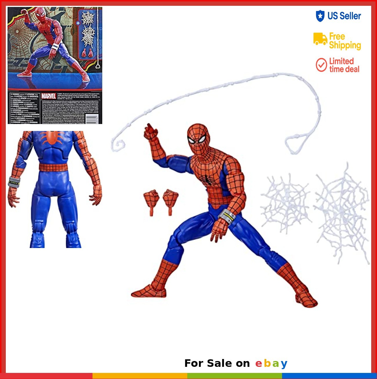 Marvel Legends Modellino Giapponese 6 Pollici 60° Anniversario Accessori Web