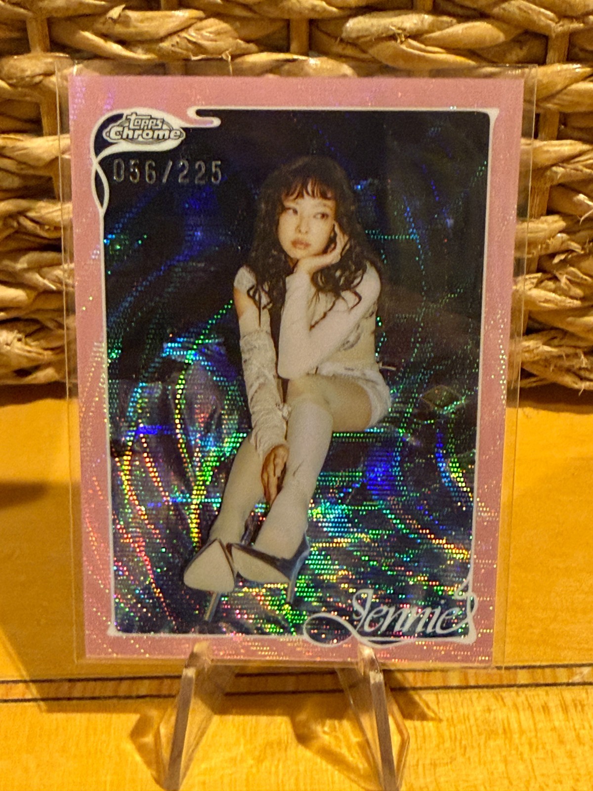 #3 2026 TOPPS CROMO JENNIE RIFRATTORE ONDA ROSA /225 1472