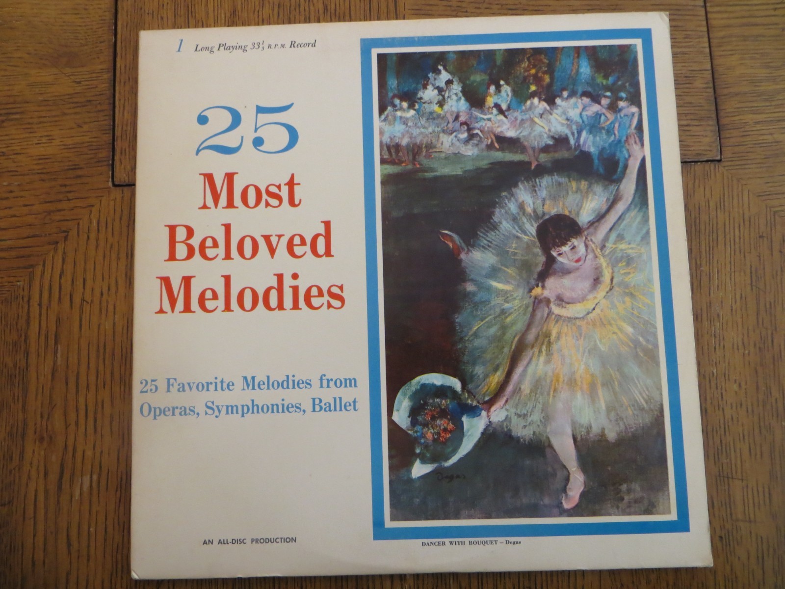Various – 25 Most Beloved Melodies - 1968 - All Disc SBMN Vinyl LP VG/VG