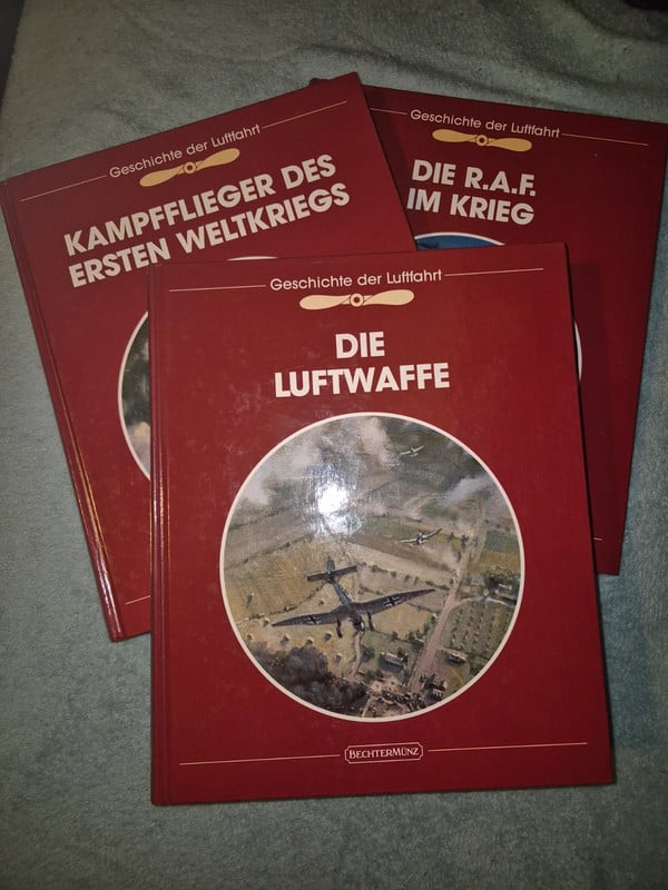 3 Bücher „Geschichte der Luftfahrt“