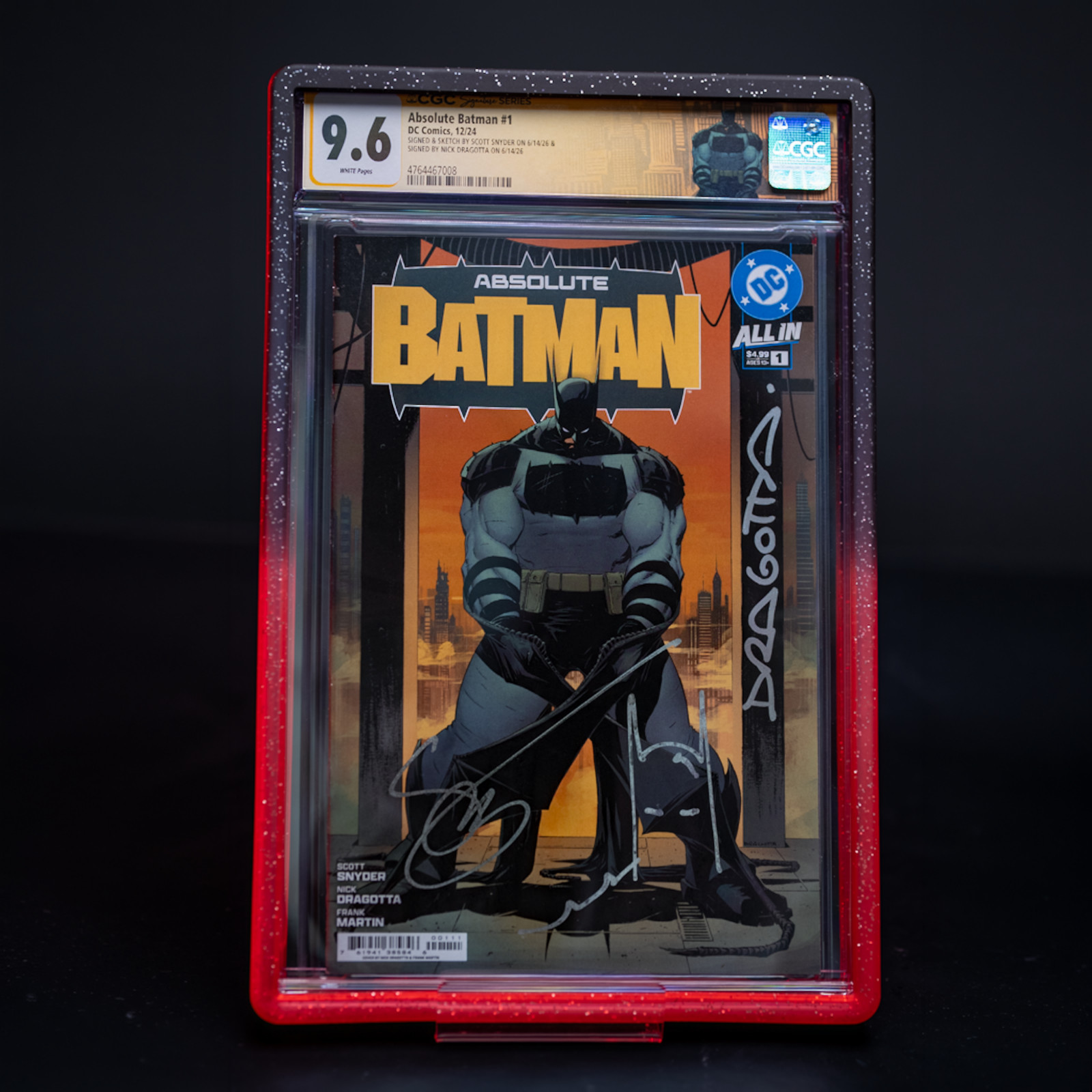 Absolute Batman #1 prima stampa copertina A 9.6 OSSERVAZIONE FIRMATA Snyder Dragotta