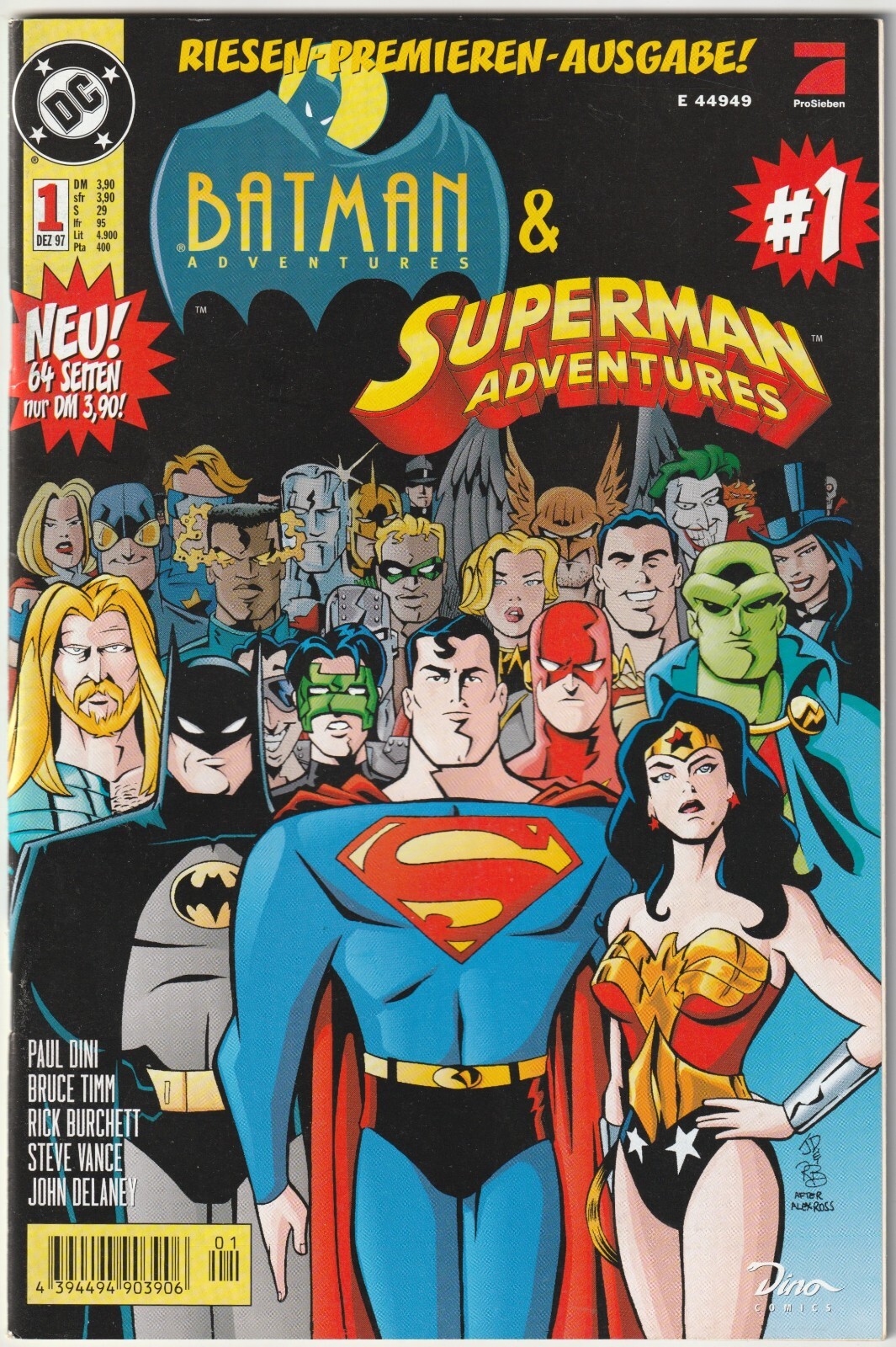 ✪ BATMAN & SUPERMAN ADVENTURES #1, Dino/DC Comics 1997 COMICHEFT Z1/1-