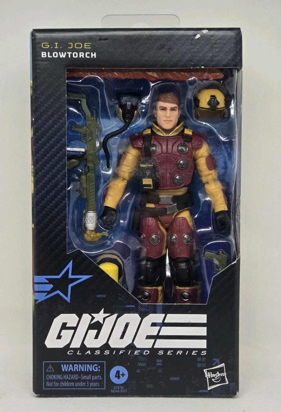 Figurina torcia a soffiaggio classificata GiJoe nuova con scatola c desc