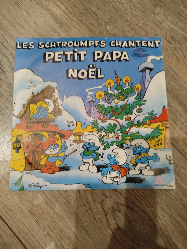 Vinyle les Schtroumpfs 45 tour enfants
