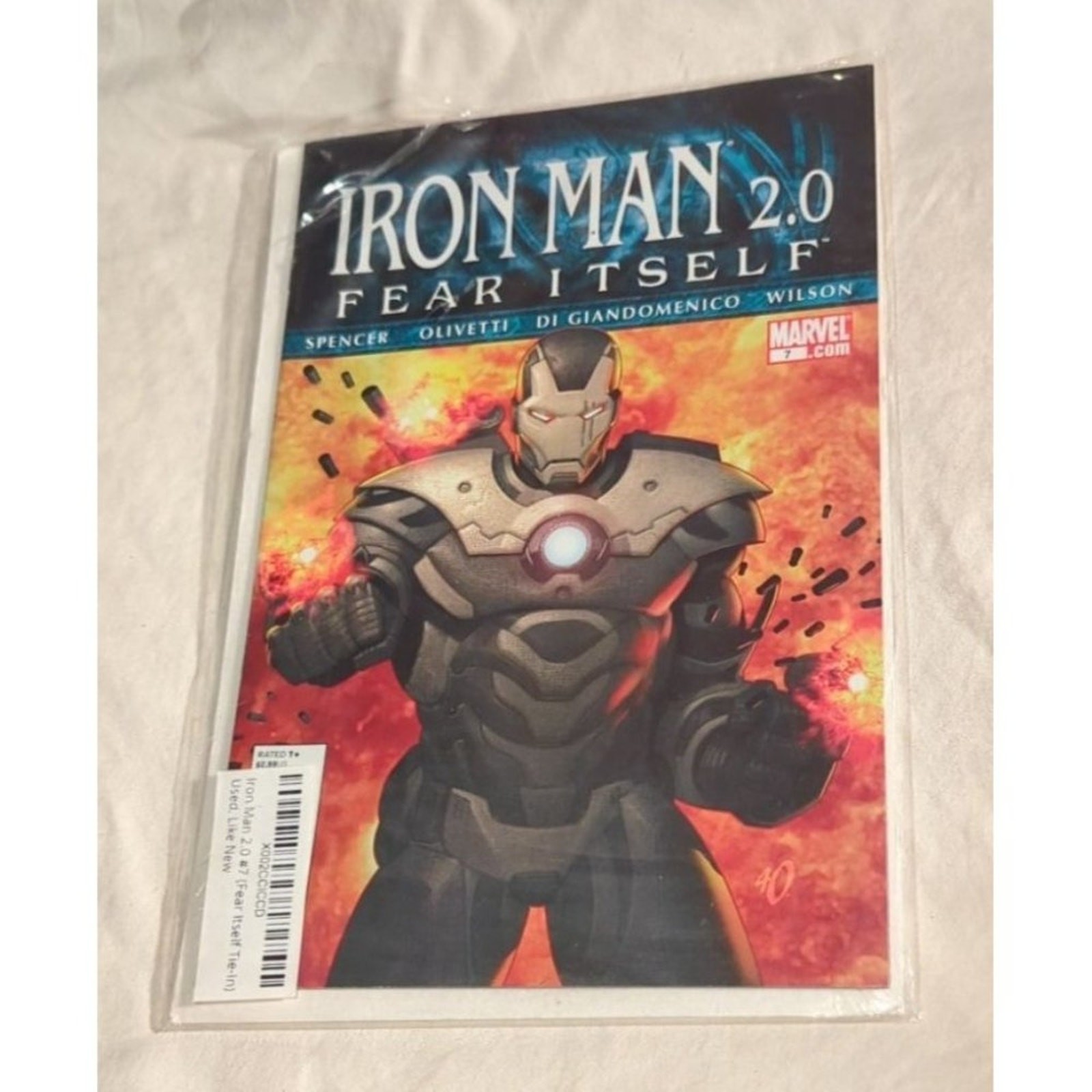 Iron Man 2.0 #7 fumetto Marvel War Machine Rhodey Cina imballato e imbarcato