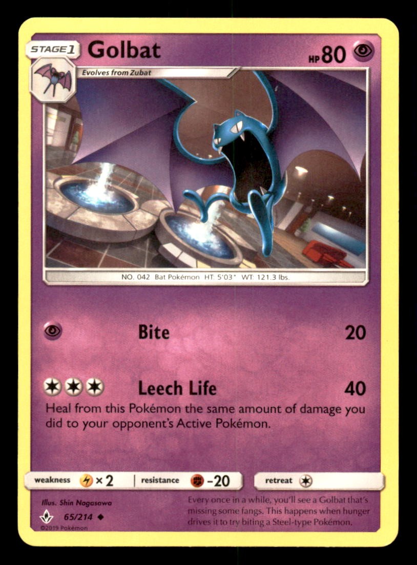 GOLBAT 65/214 POKEMON UNBROKEN BONDS LP