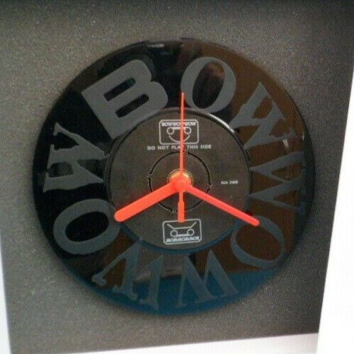 BOW WOW WOW CLOCK Wall Desk PD7055 I WANT CANDY Original etched 7" Record Disc .