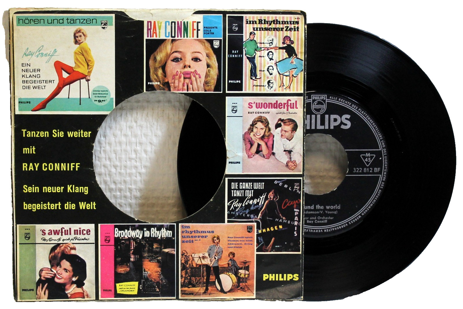 7" Vinyl - RAY CONNIFF  UND SEIN ORCHESTER - Around the World/ Memories are made