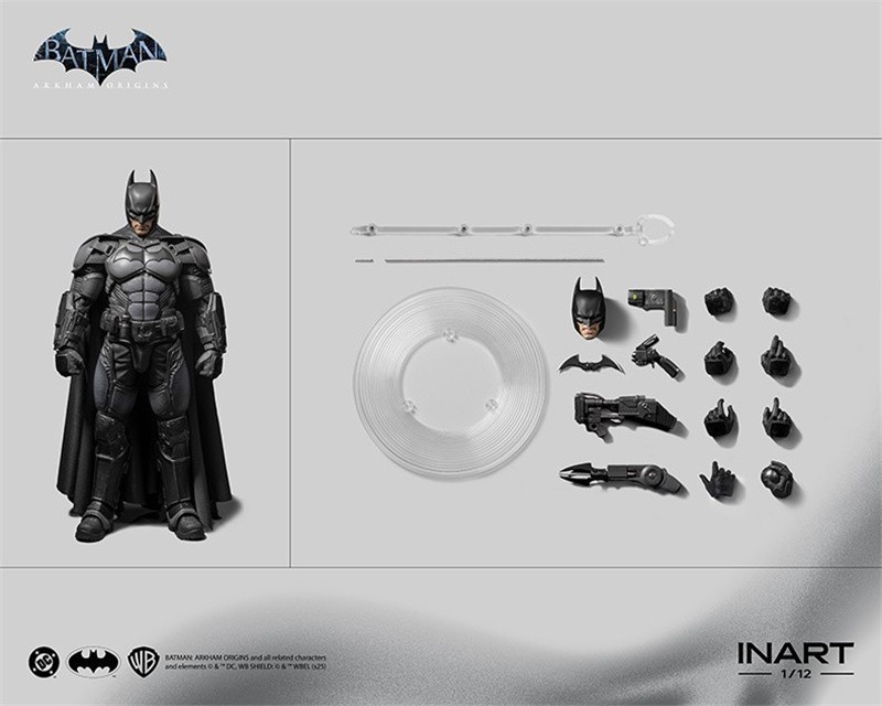 Modellino action figure 6" INART MAG-G0003 1/12 Arkham Origins Bat Man NUOVO in magazzino