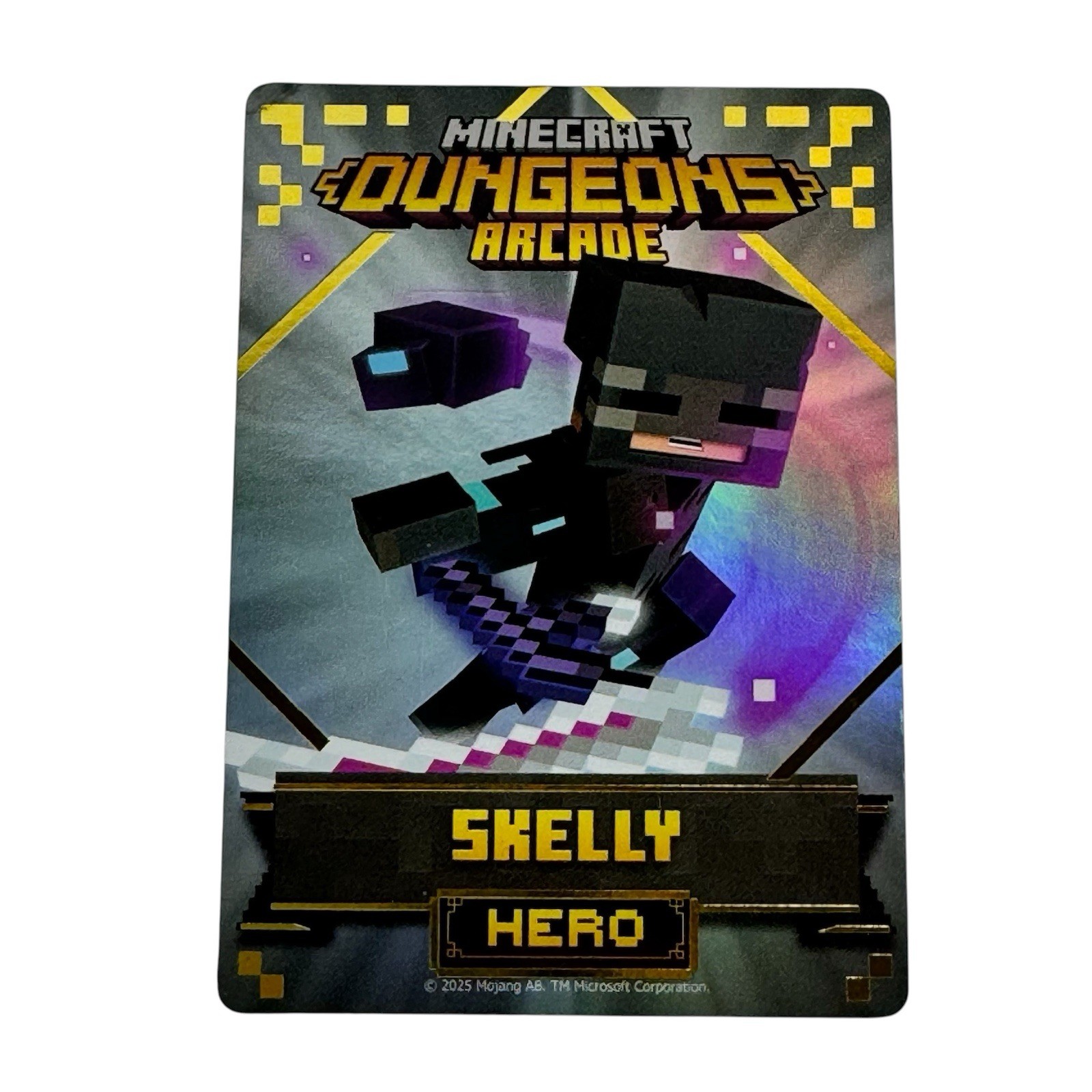 Minecraft Dungeons Arcade Serie 5 (#105 Hero: Skelly) Carta Holofoil