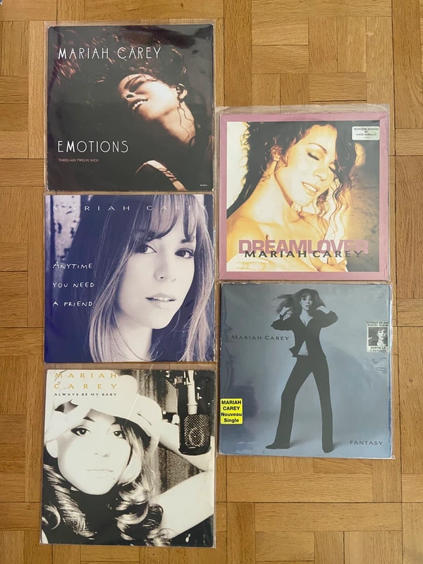 Mariah Carey lot de 5 maxis singles vinyles (5 vinyl maxi singles bundle)
