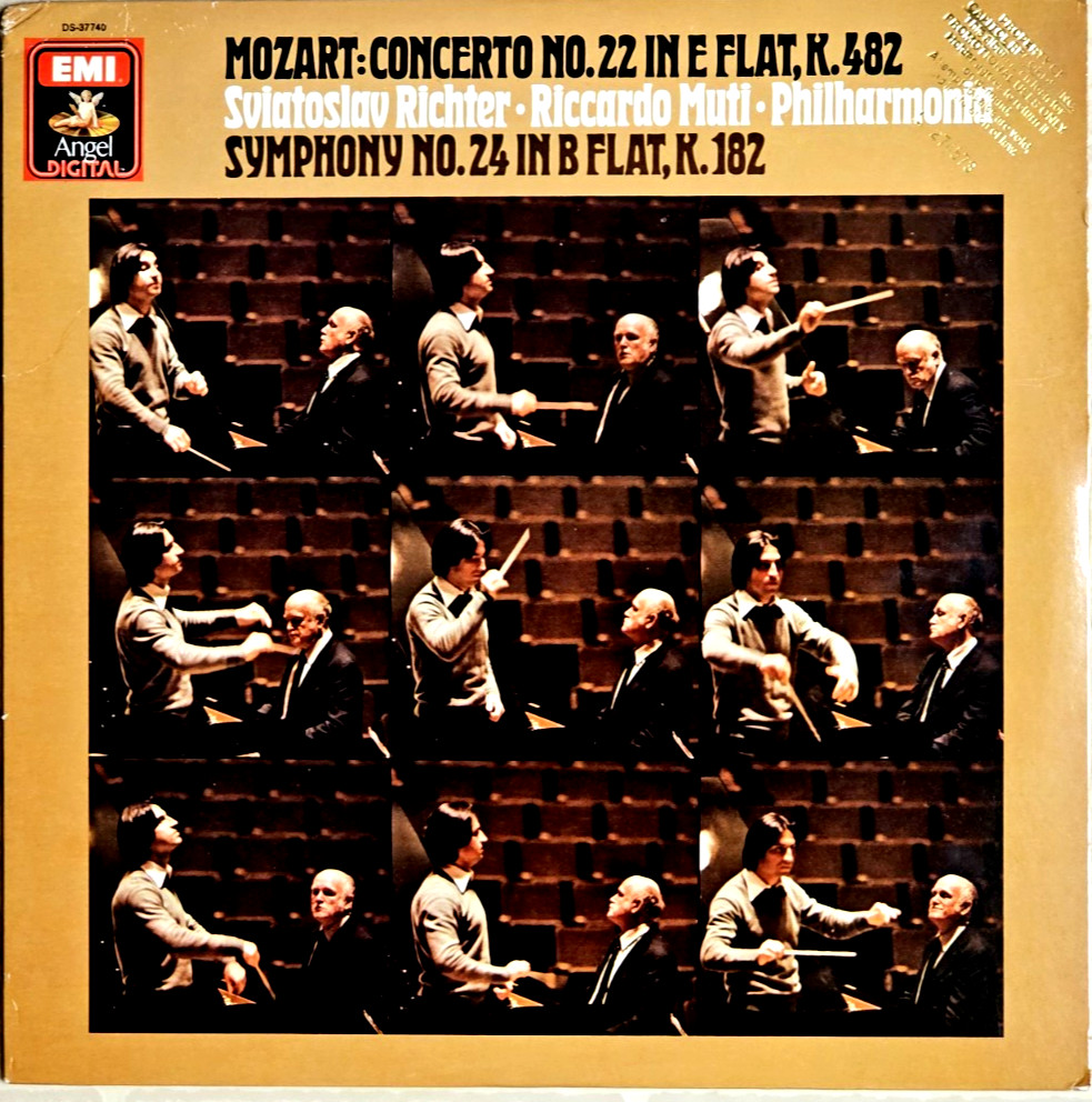 MOZART- Concerto No 22, K482/Symphony No 24, K 182- RICHTER/MUTI- Angel  DS37740