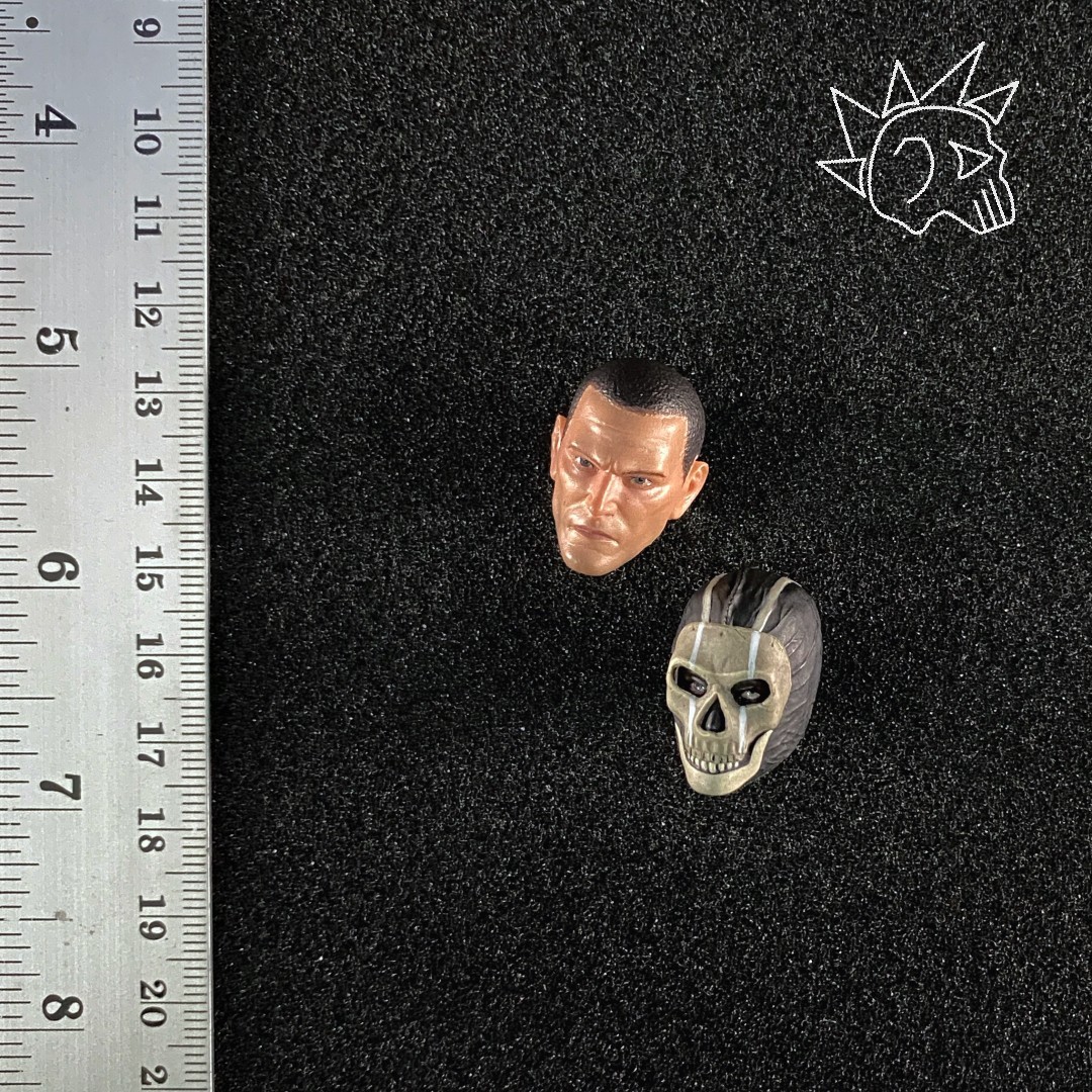 Set Scultura Testa di Fantasma Scala 1/12 Accessorio Personalizzato Action Figure - CT02
