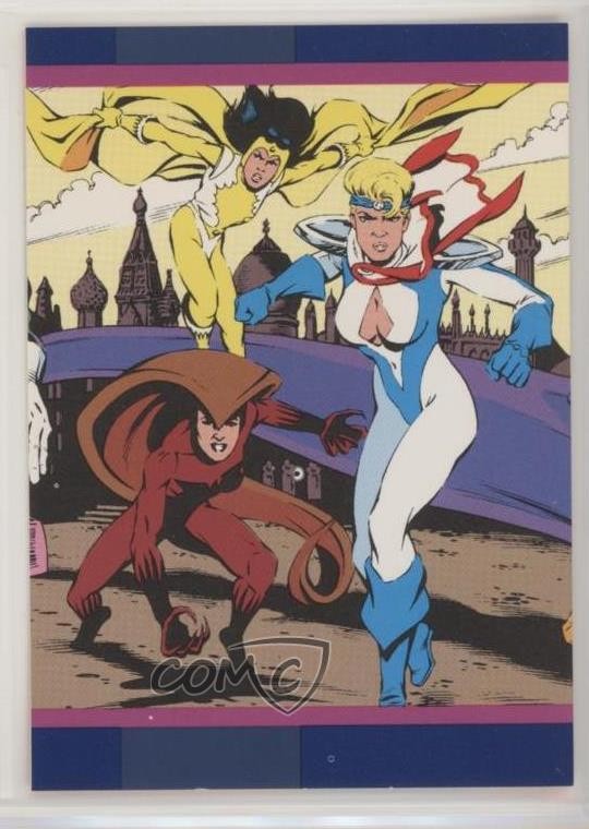 1993 SkyBox DC Cosmic Teams Dr Light Power Girl Crimson Fox #5 0u7