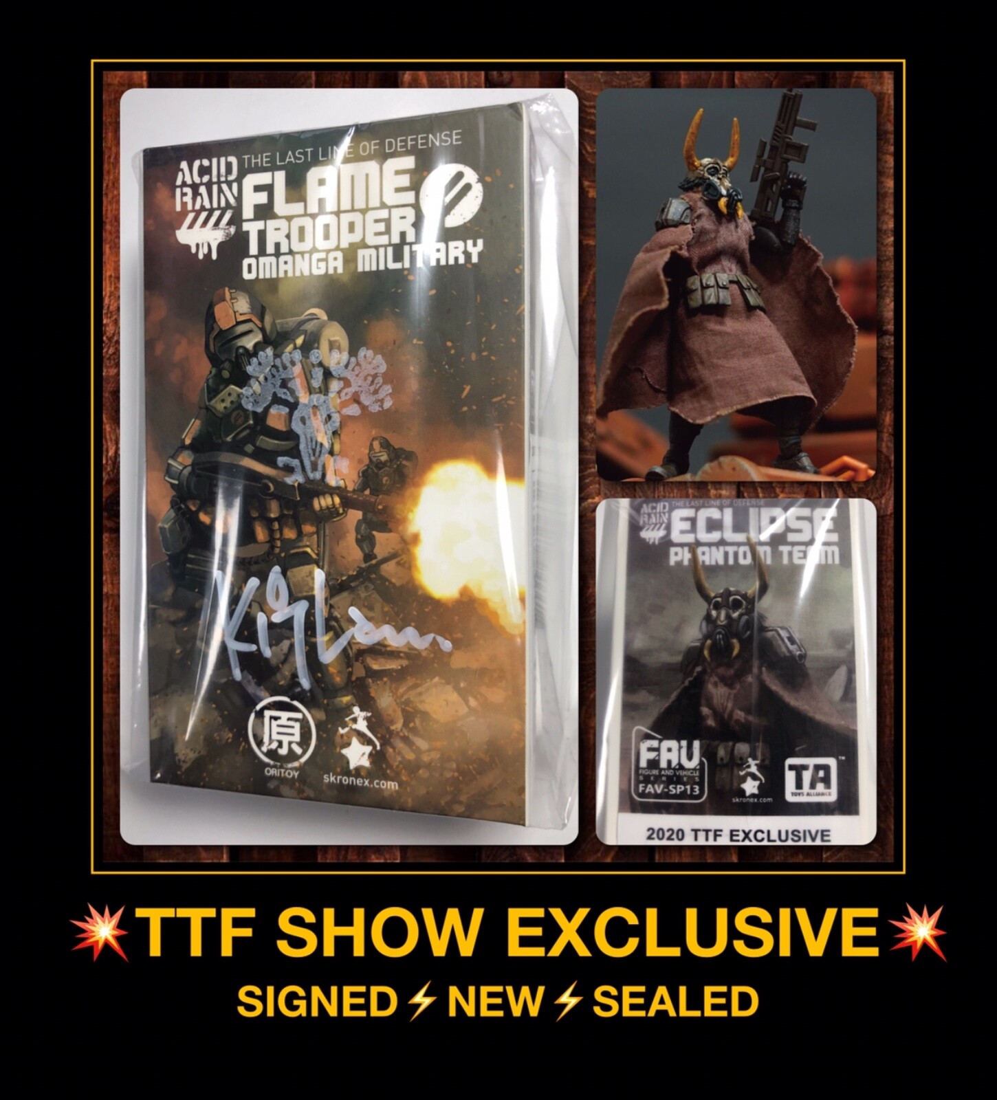Modellino USA Acid Rain TTF EXCLSV 3.75 1/18 FAV-SP13 Eclipse Phantom gi joe