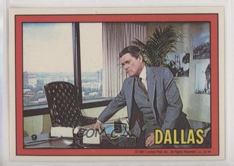 1981 Donruss Dallas JR Rages (puzzle rosso posteriore) #9 z6d