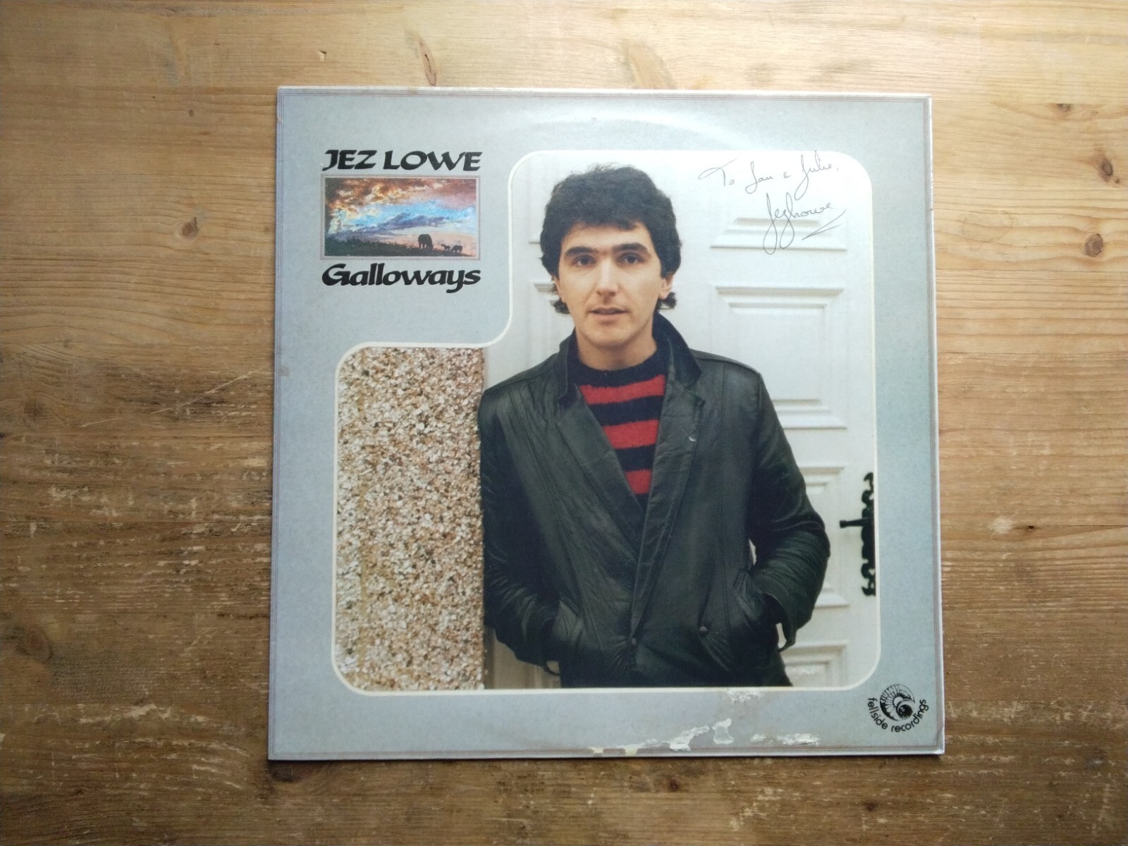 Jez Lowe Galloways Very Good+ Vinyl LP Record Album FE049 SIGNED & Insert