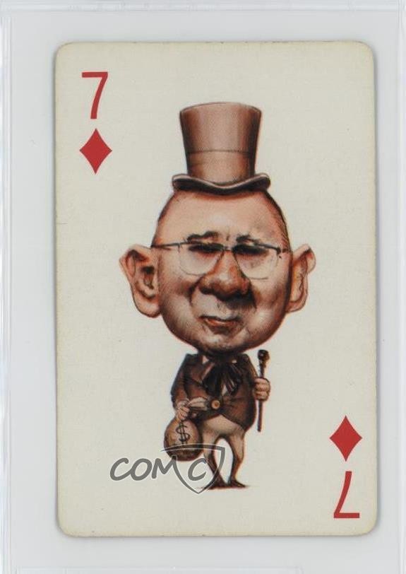 Carte da gioco Politicards 1972 Wilbur Mills #7D 0w6