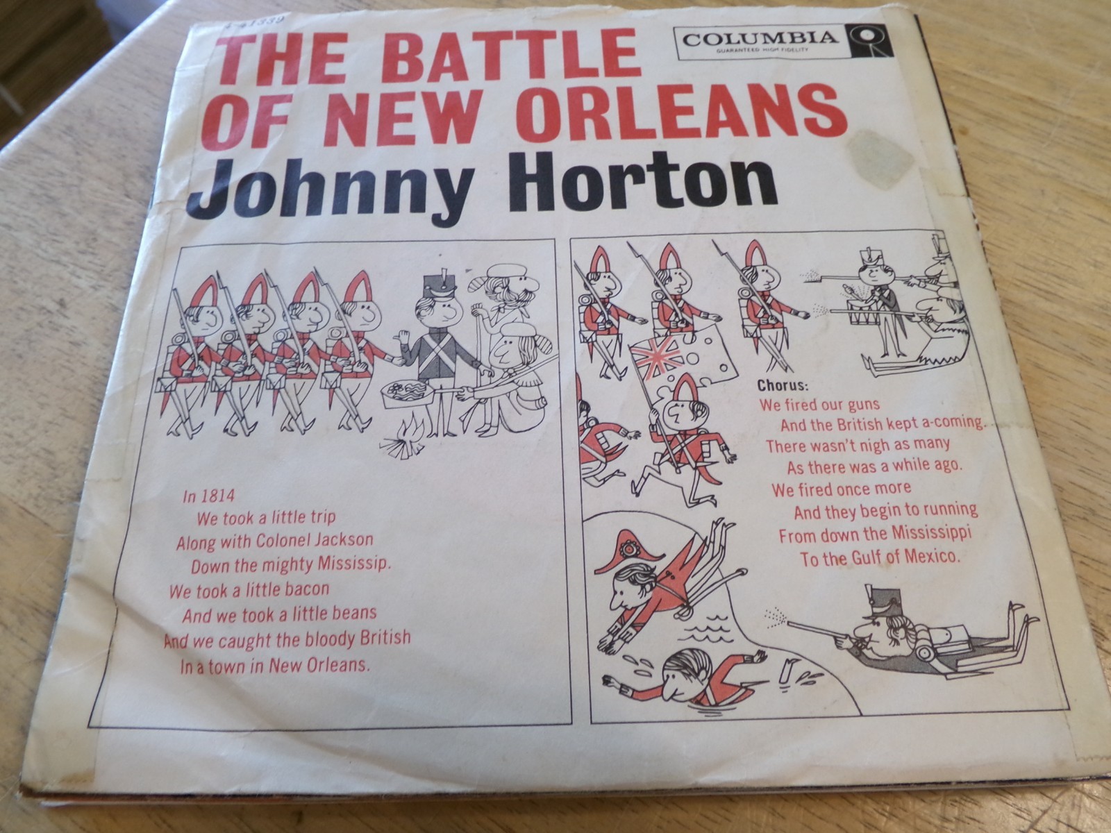 Lot of (9) Johnny Horton  45s - Various labels  (4) w/PS