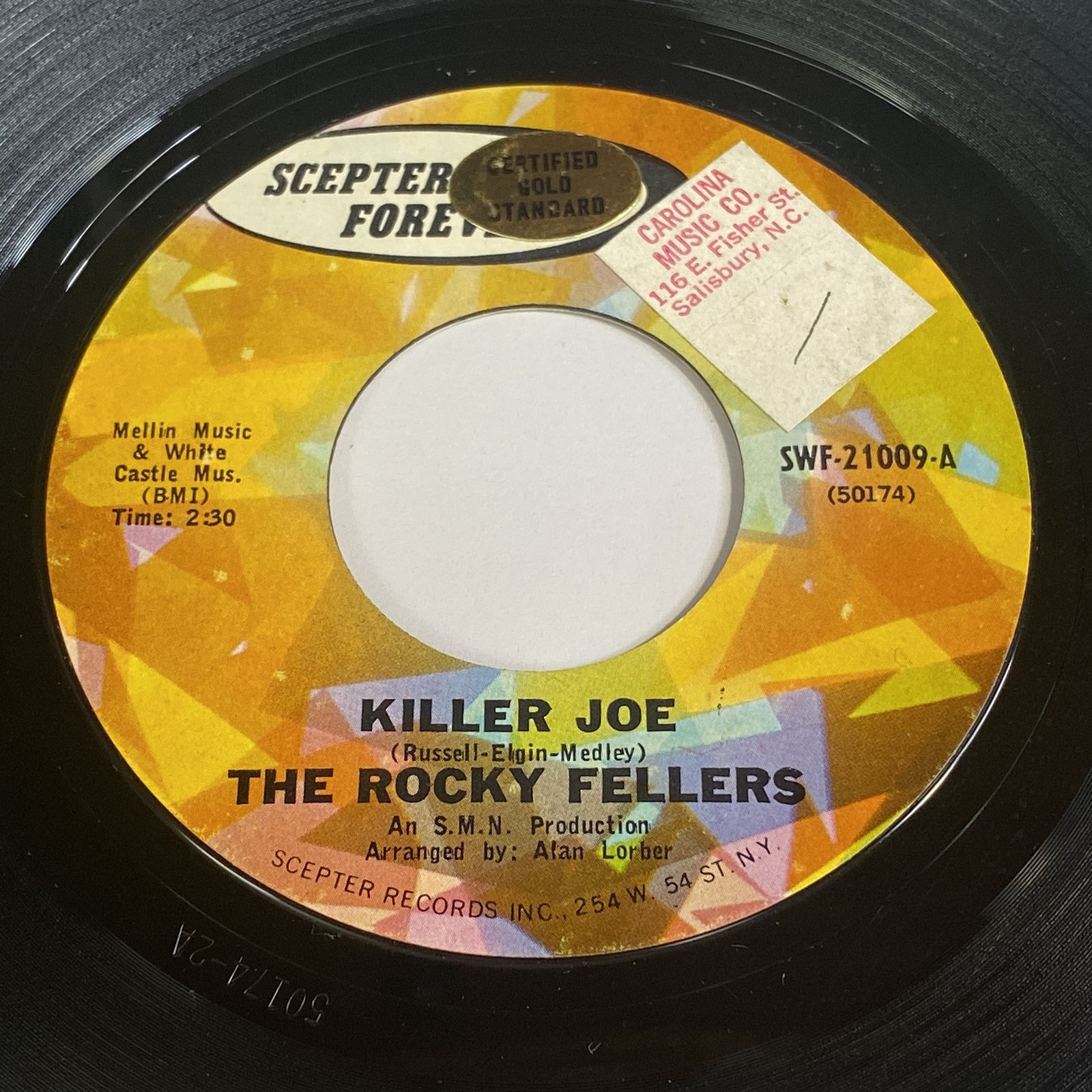The Rocky Fellers: Killer Joe / Monkey See Monkey Do 45 - Scepter - Pop