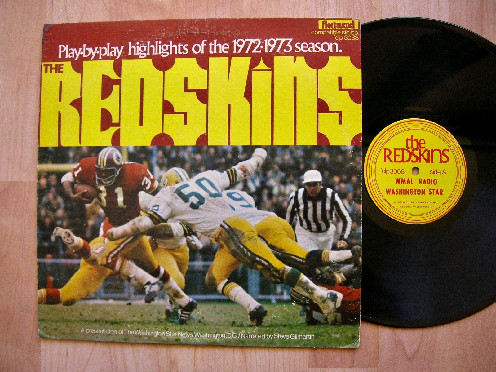 REDSKINS highlights of the 1972-73 season Fleetwood orig 1973 LP