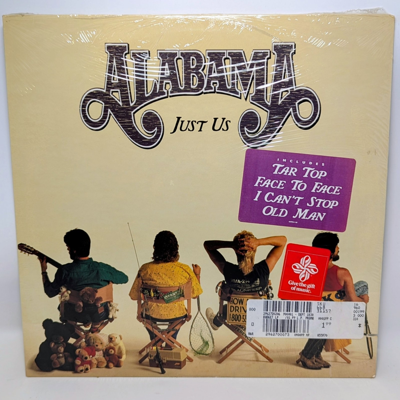 Alabama - Just Us  (1987, Vinyl LP) “Tar Top” “Face To Face” “I Can’t Stop” New