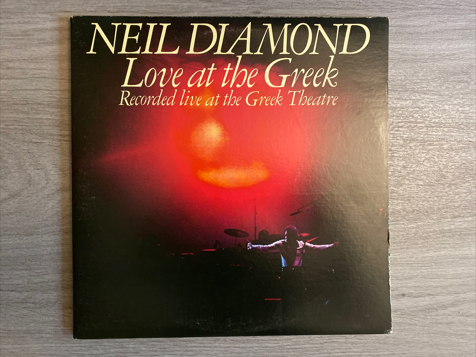 NEIL DIAMOND, LOVE AT THE GREEK,COLUMBIA AL 34406, STEREO VINYL LP,1977 GATEFOLD