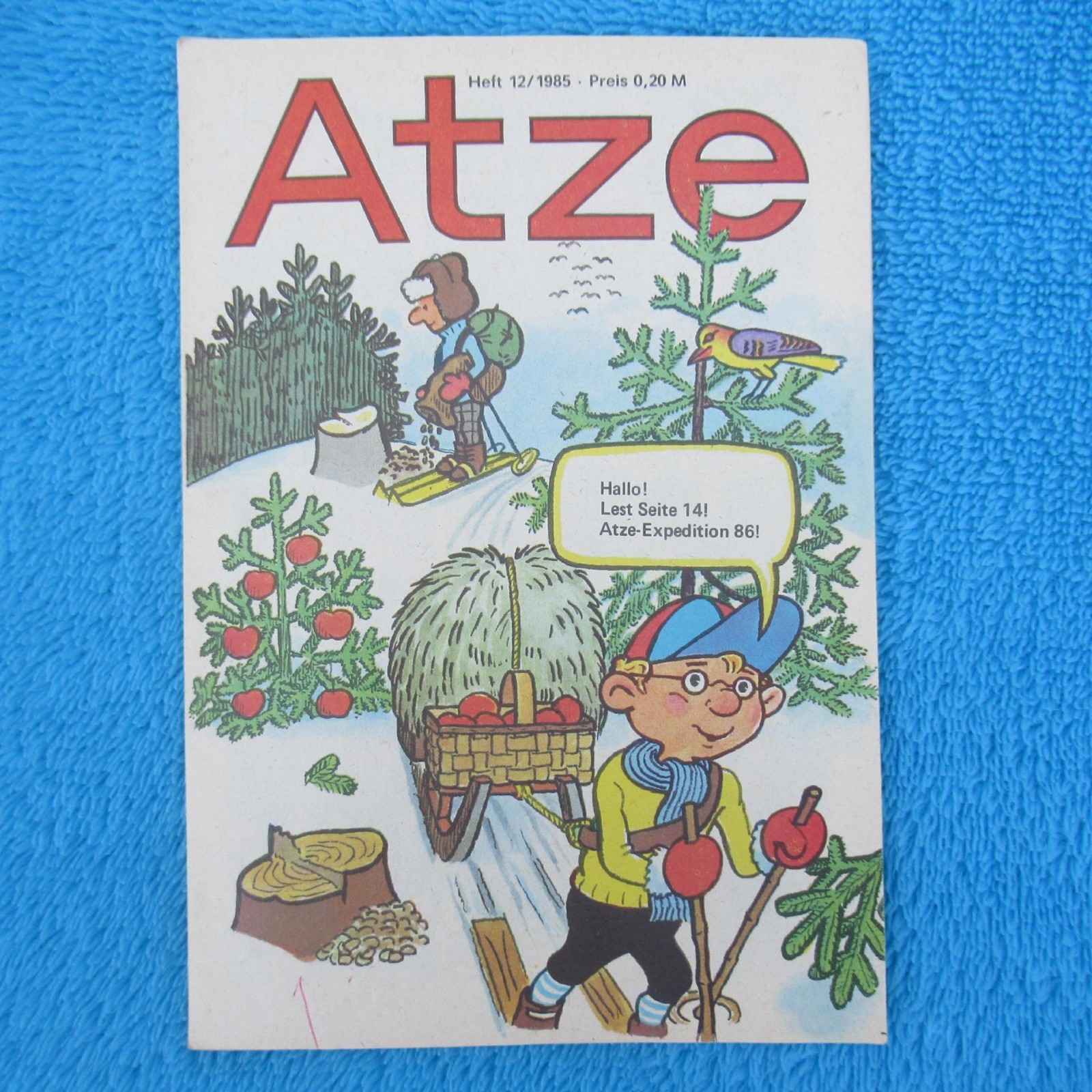 ATZE n. 12 del 1985 Fix und Fax Pats avventura di viaggio Jürgen Kieser DDR Z1