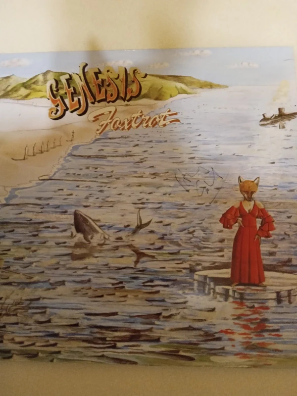Vinyl LP Genesis "Foxtrott" , signiert