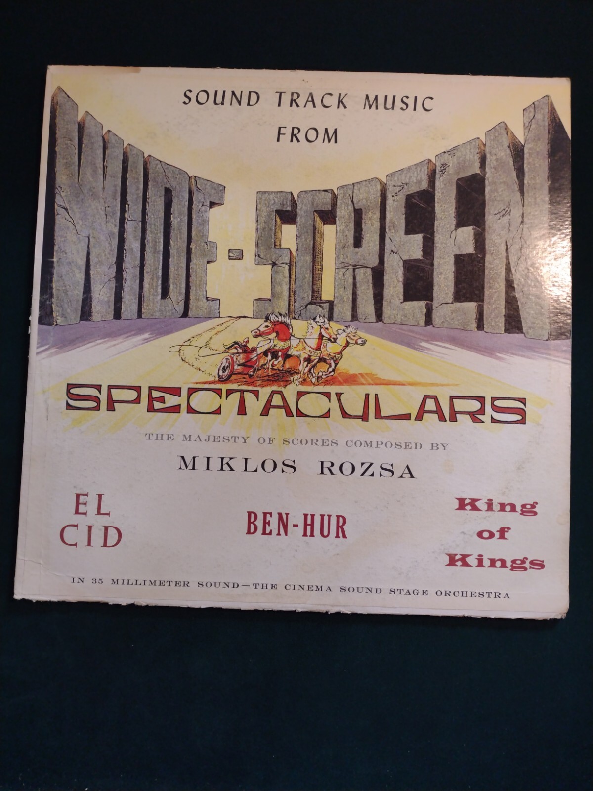 Miklos Rozsa Sound Track Music Wide Screen Spectaculars (vinyl LP 1962) SF 16400