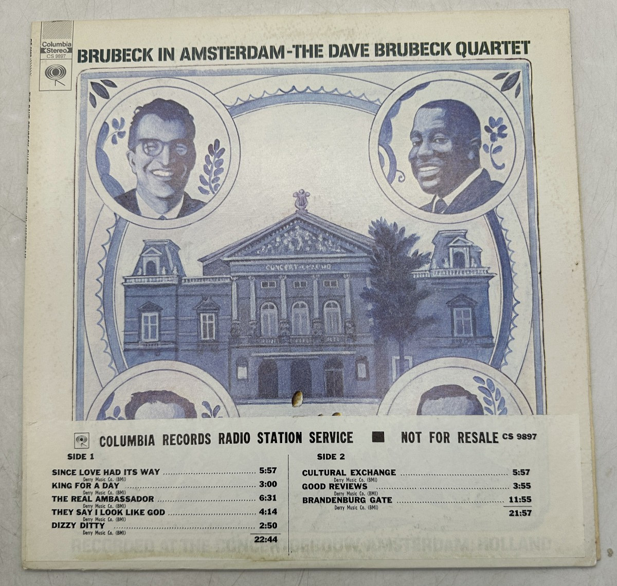 The Dave Brubeck Quartet Brubeck In Amsterdam Columbia CS 9897 Radio Promo NM