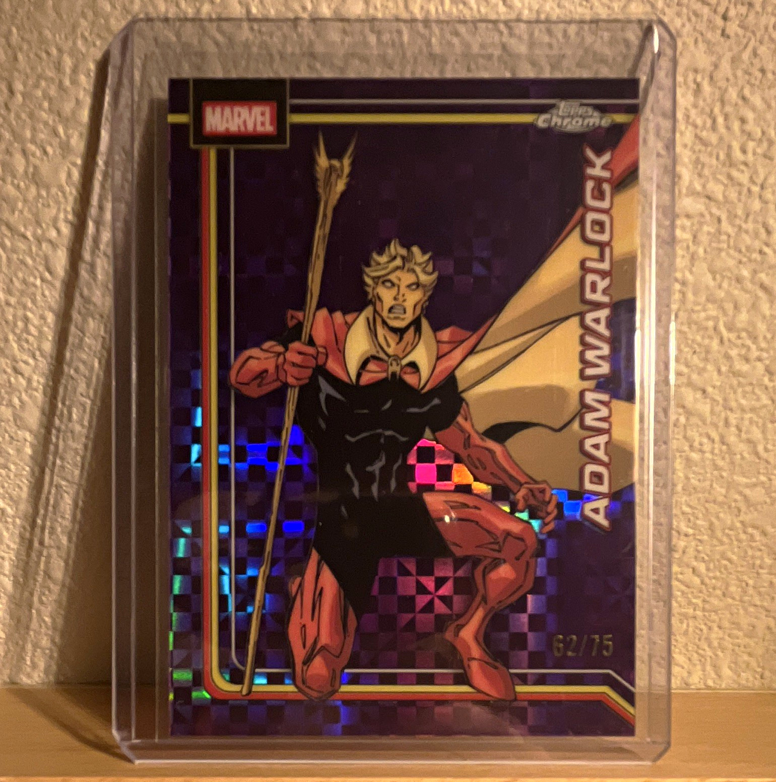 Topps Topps Chrome Marvel Adam Warlock #202 numero di serie 62/75