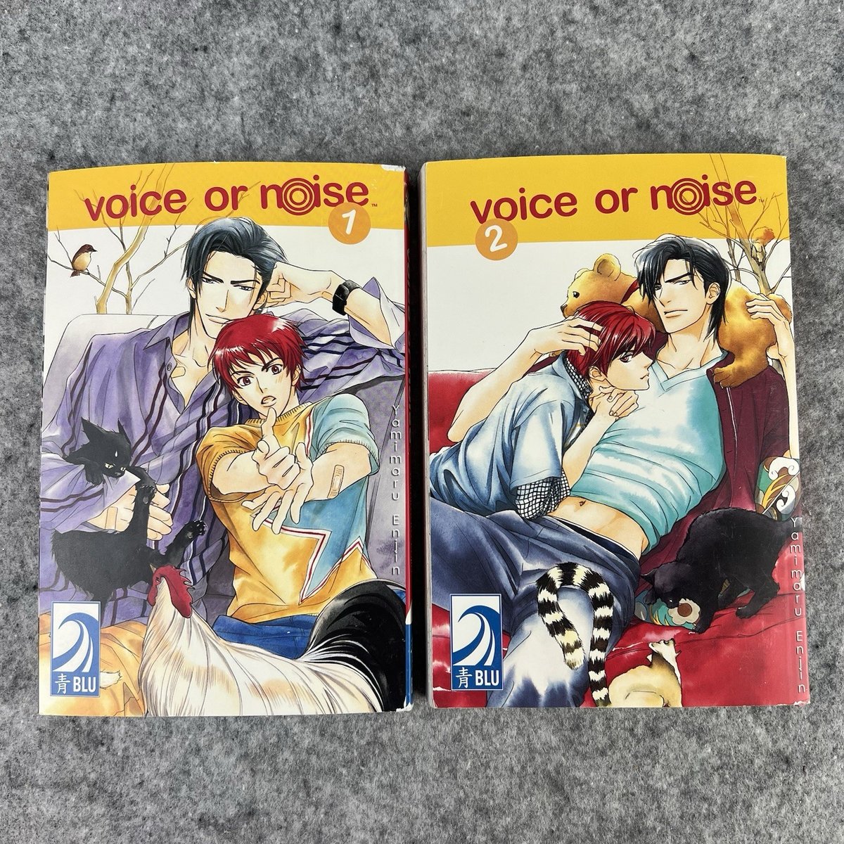 Voice or Noise Manga Vol 1 2 Lotto Set Inglese BLU Yaoi Yamimaru Enjin 1° Stampa
