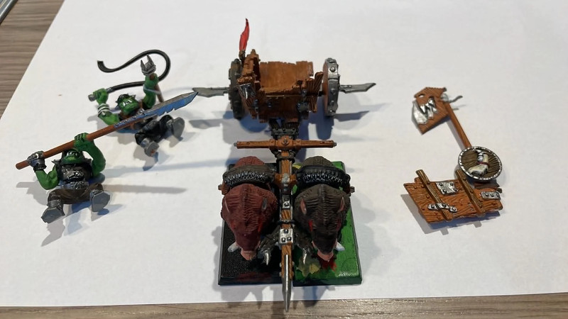Warhammer The Old World / Battle - Char à Sangliers Orque / Orc Boar Chariot (Peint)