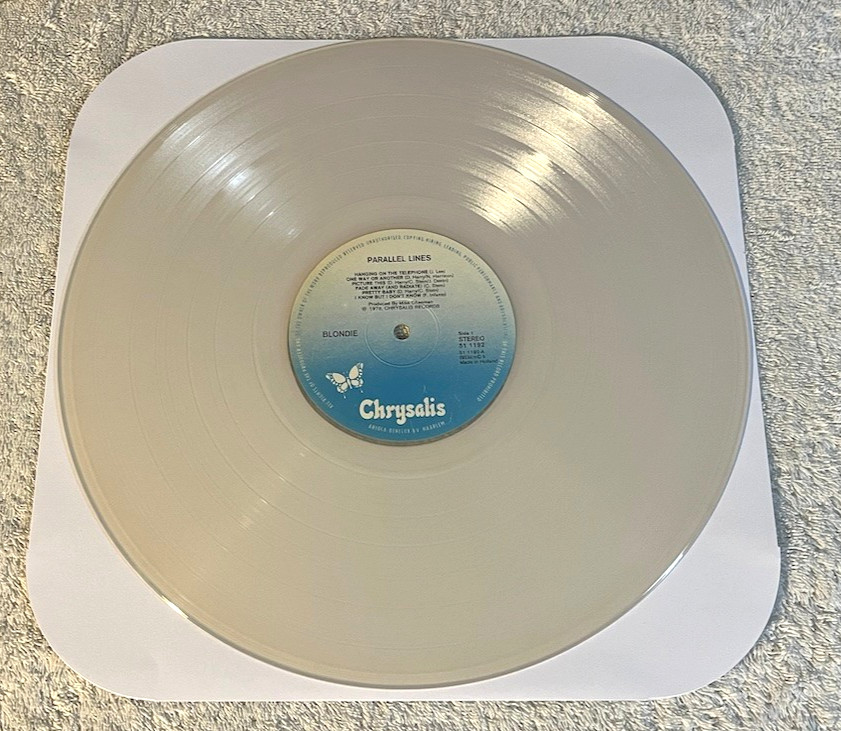BLONDIE: "Parallel Lines": 1978 HOLLAND IMPORT LP: 'CLEAR' VINYL ! + LYRIC INNER