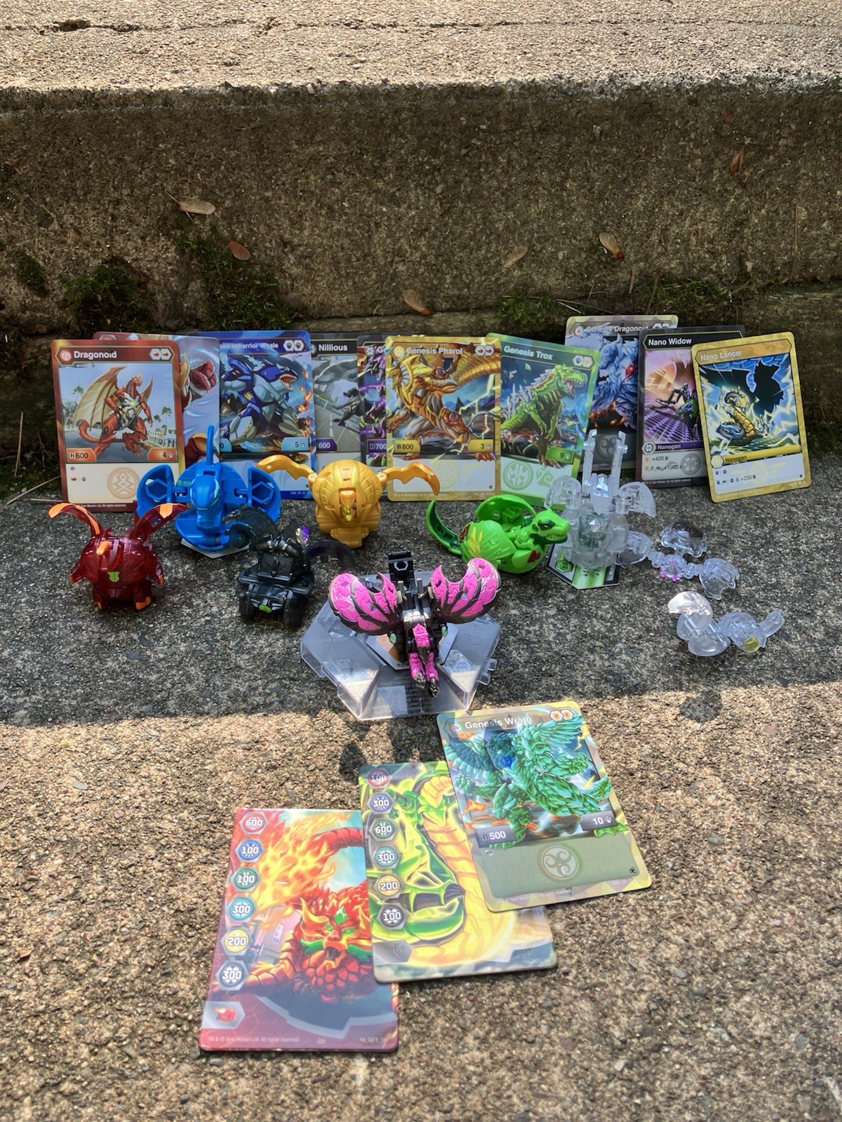 Bakugan Lotto Evoluzione Genesis Nano 7 Carte Magnetiche Miste