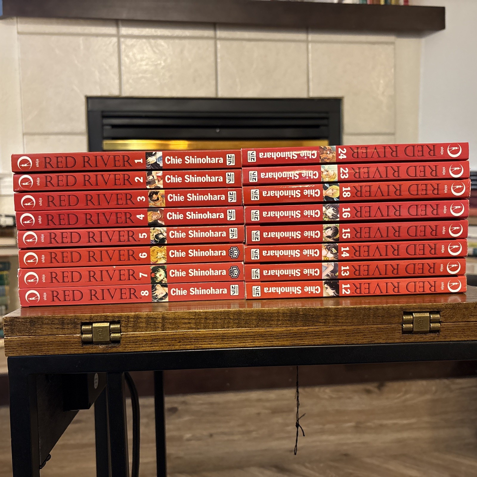 Red River Vol 1-8,12-16,23,24 autentico set manga inglese Viz per lo più prima stampa