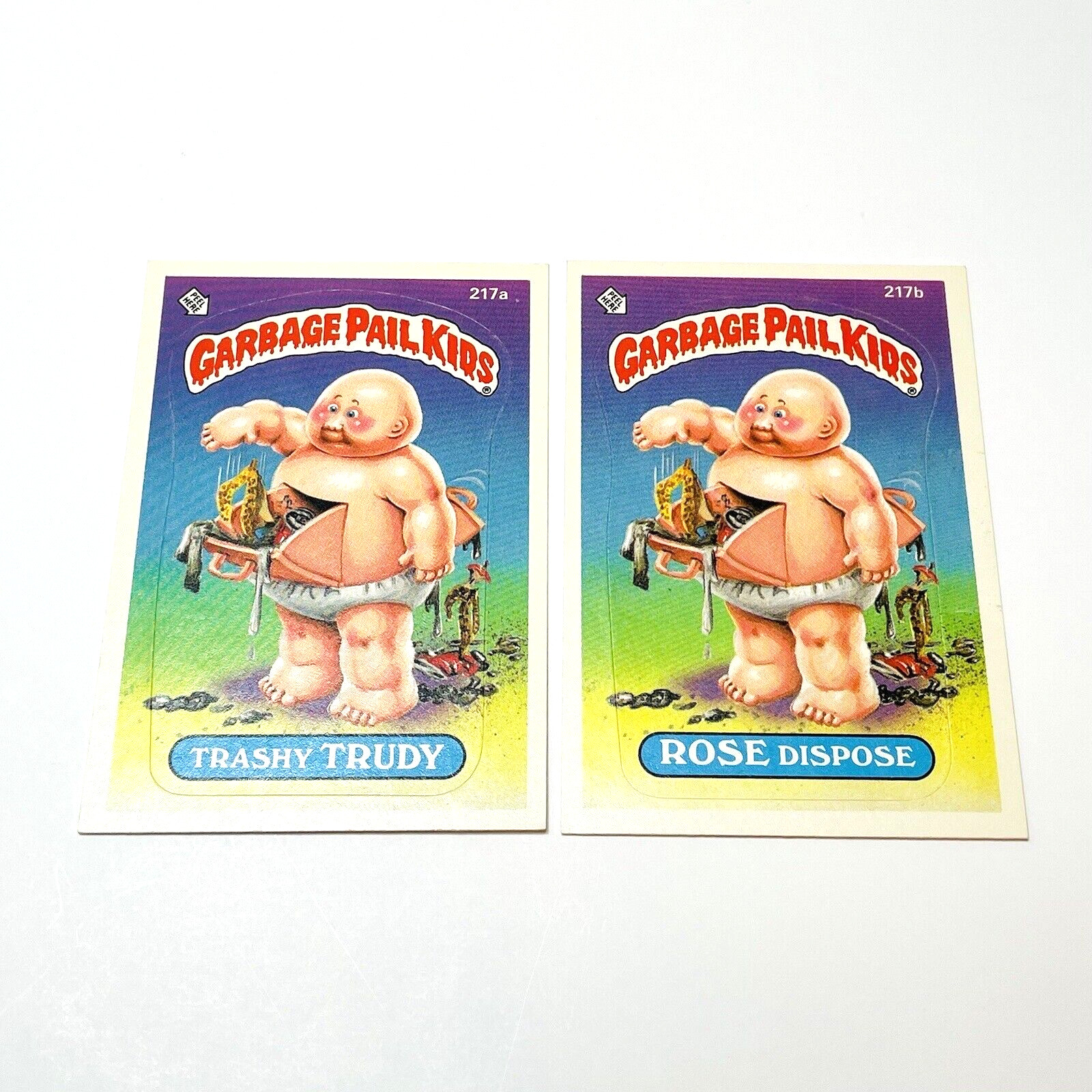 Adesivi GPK Smaltimento 217a Trashy Trudy e 217b Rose