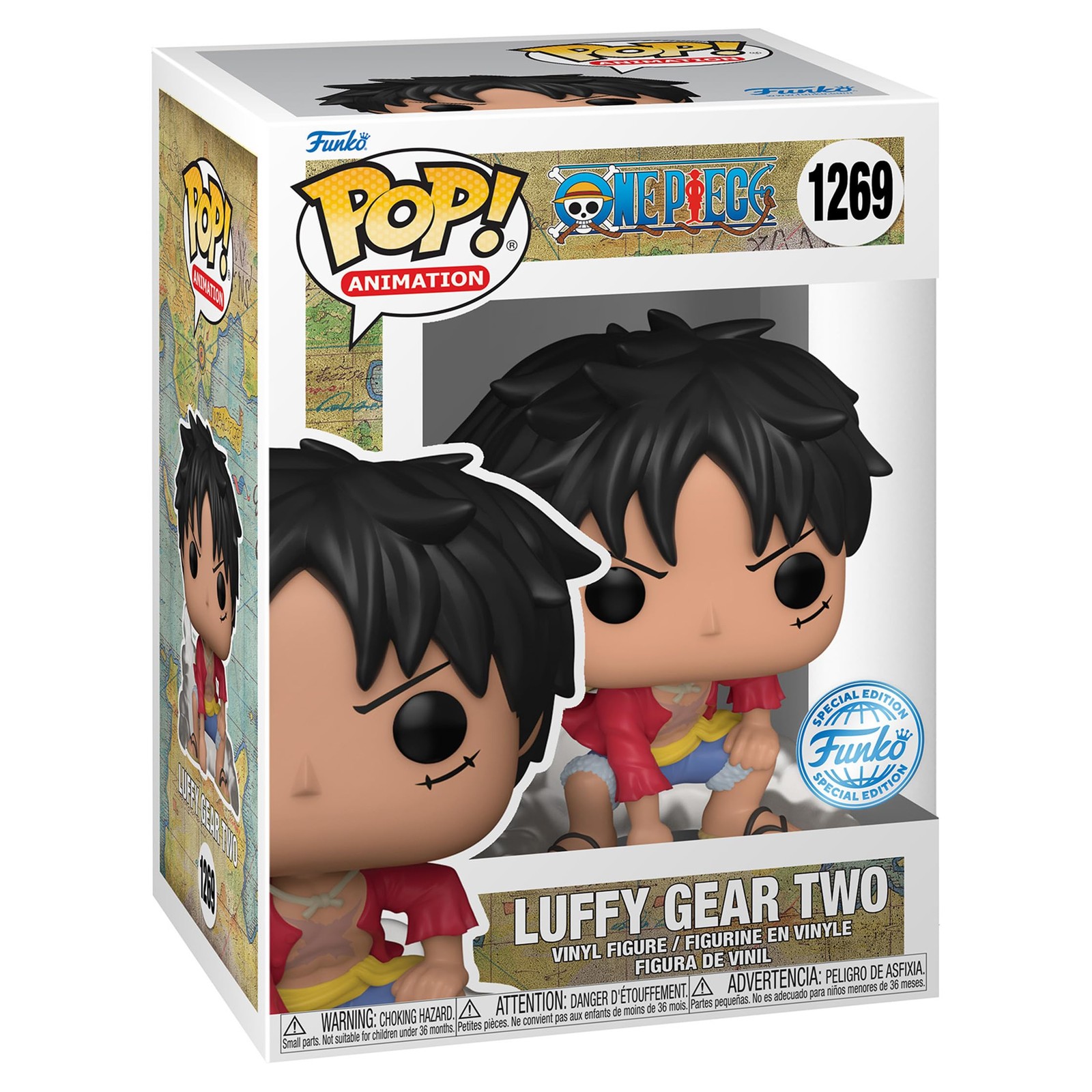 Funko Pop! Animazione One Piece Rufy Gear Due Esclusive Figure in Vi EjfZ