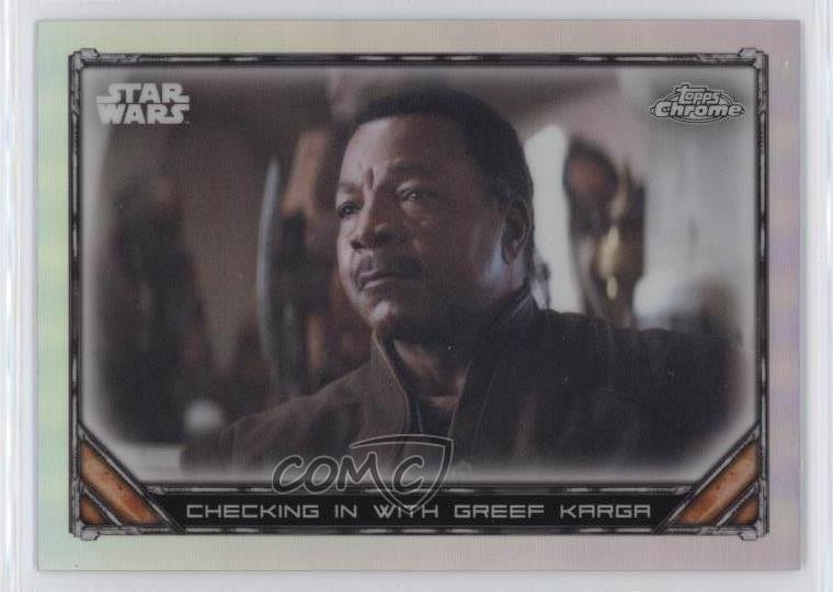 2022 Topps Chrome Star Wars The Mandalorian Beskar Edition rifrattore #S1-2 6ts