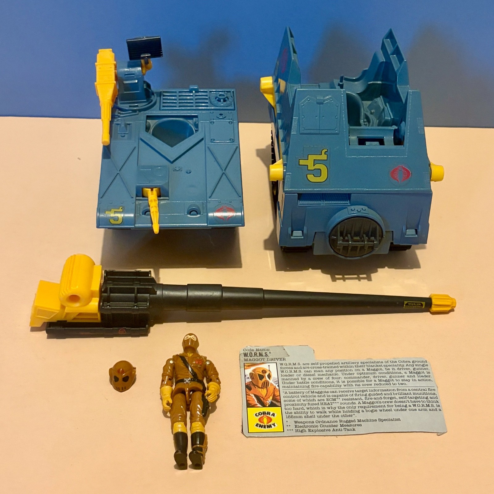 Vintage Action Force / G.I. Joe - 1987 - Maggot - With W.O.R.M.S.