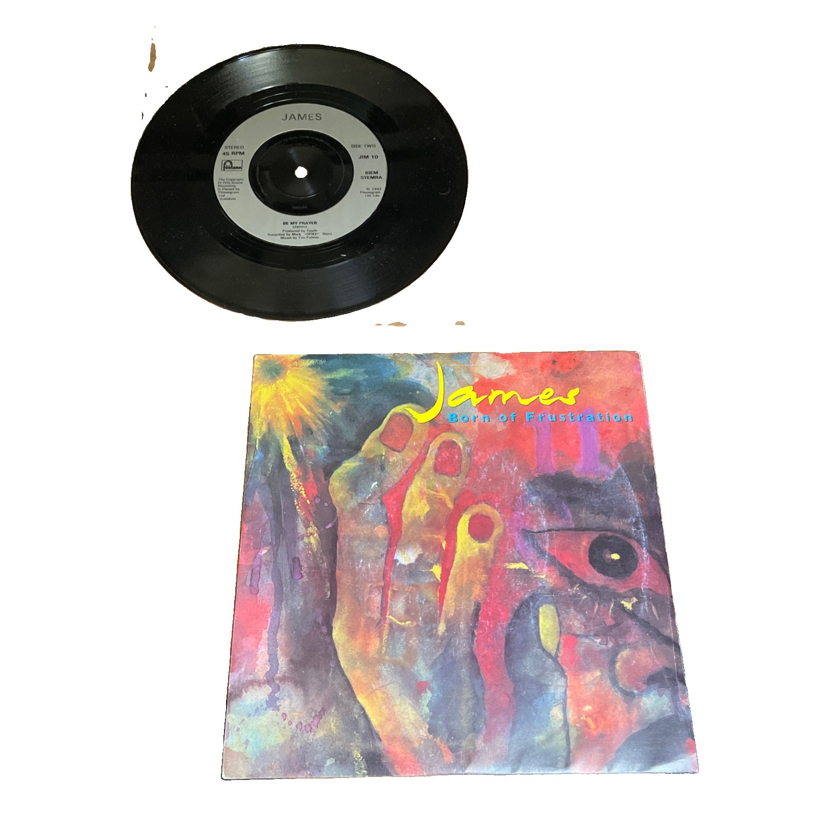 James 7” Record Vinyl Born Of Frustration Very Good