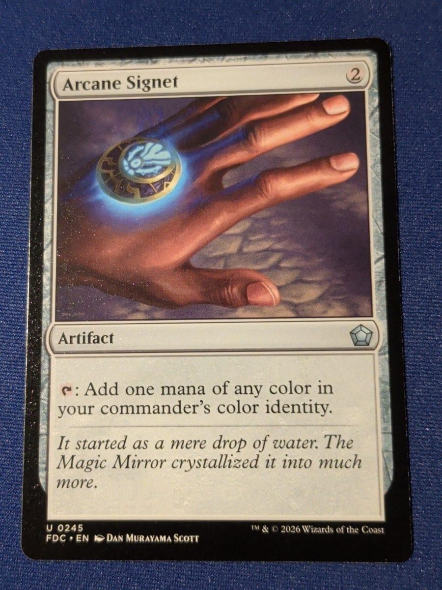 Arcane Signet Foundations Commander #245 quasi nuovo MTG