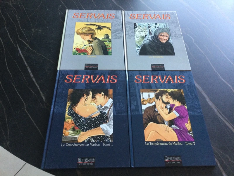 Lot 4 BD Servais Collection Repérages Dupuis en éditions originales
