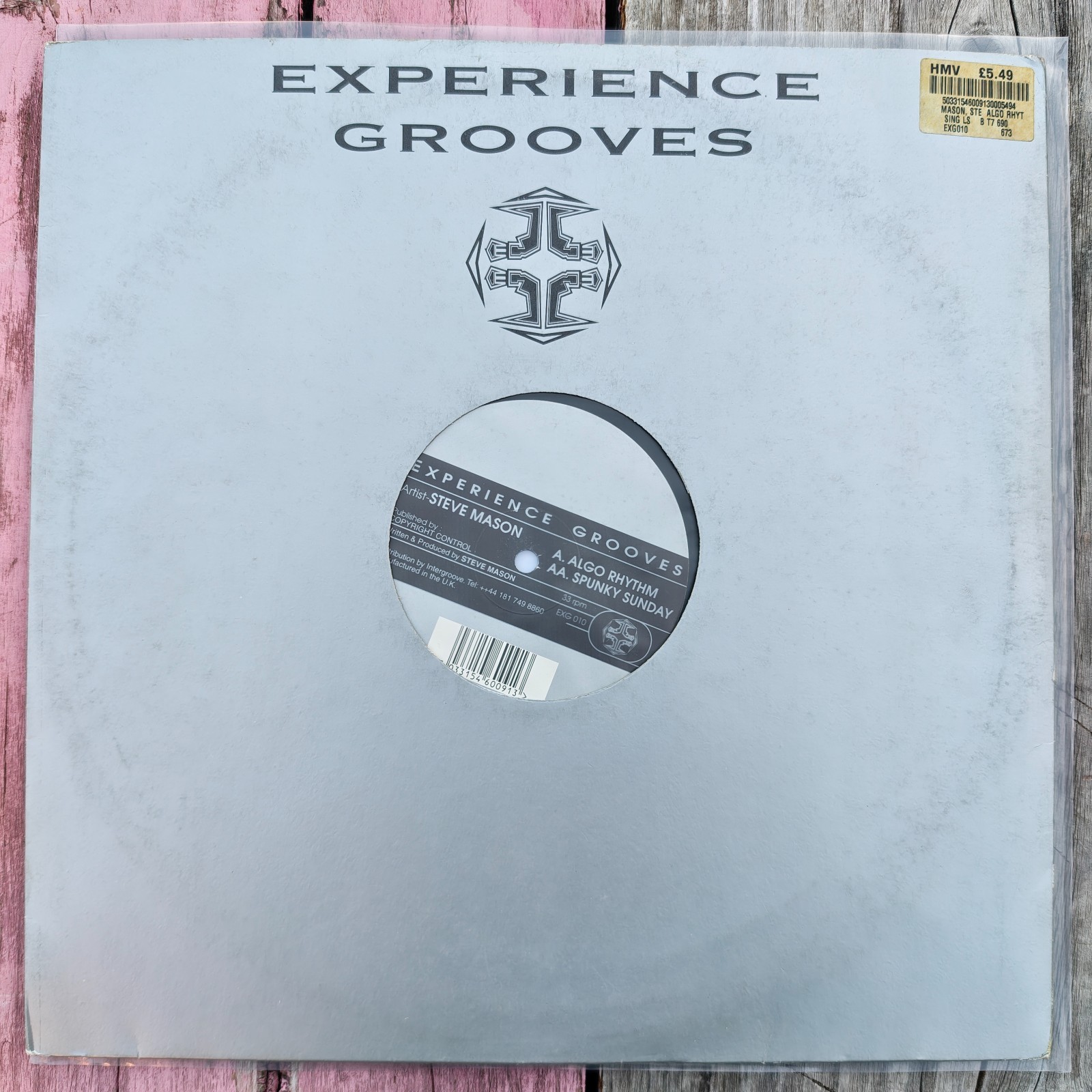 Steve Mason - Algo Rhythm (12") (Very Good condition (VGC)) - CC2 (Vinyl Record)